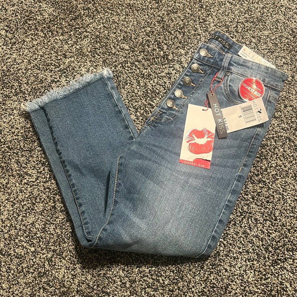 NWT cropped jeans high rise